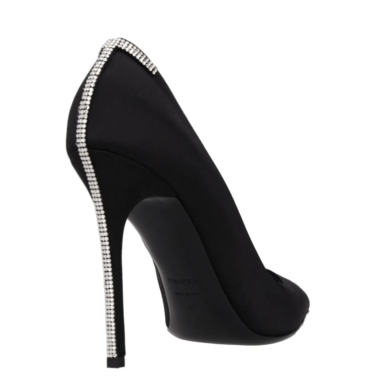 TOM FORD Womens Court Heels Black Stiletto Embellished Synthetic UK7 RRP 650 — View 6