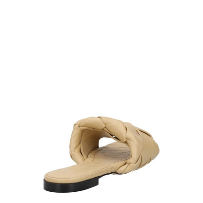 BOTTEGA VENETA Womens Sliders Flat Beige Leather Woven Slip On UK 4.5 RRP 1010 — View 6