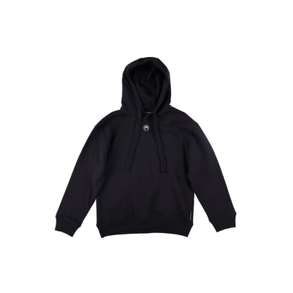 MARINE SERRE Womens Organic Cotton Fleece Hoodie Black Logo Size XS RRP 330 — View 2