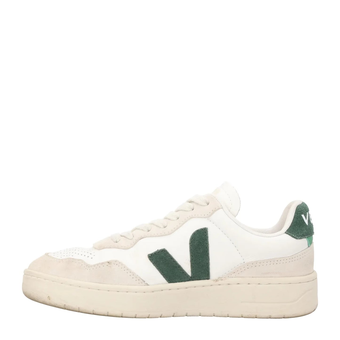VEJA Womens V 90 Low Top Leather Sneaker White Trainer Lace Up UK 4 RRP 150 — View 4