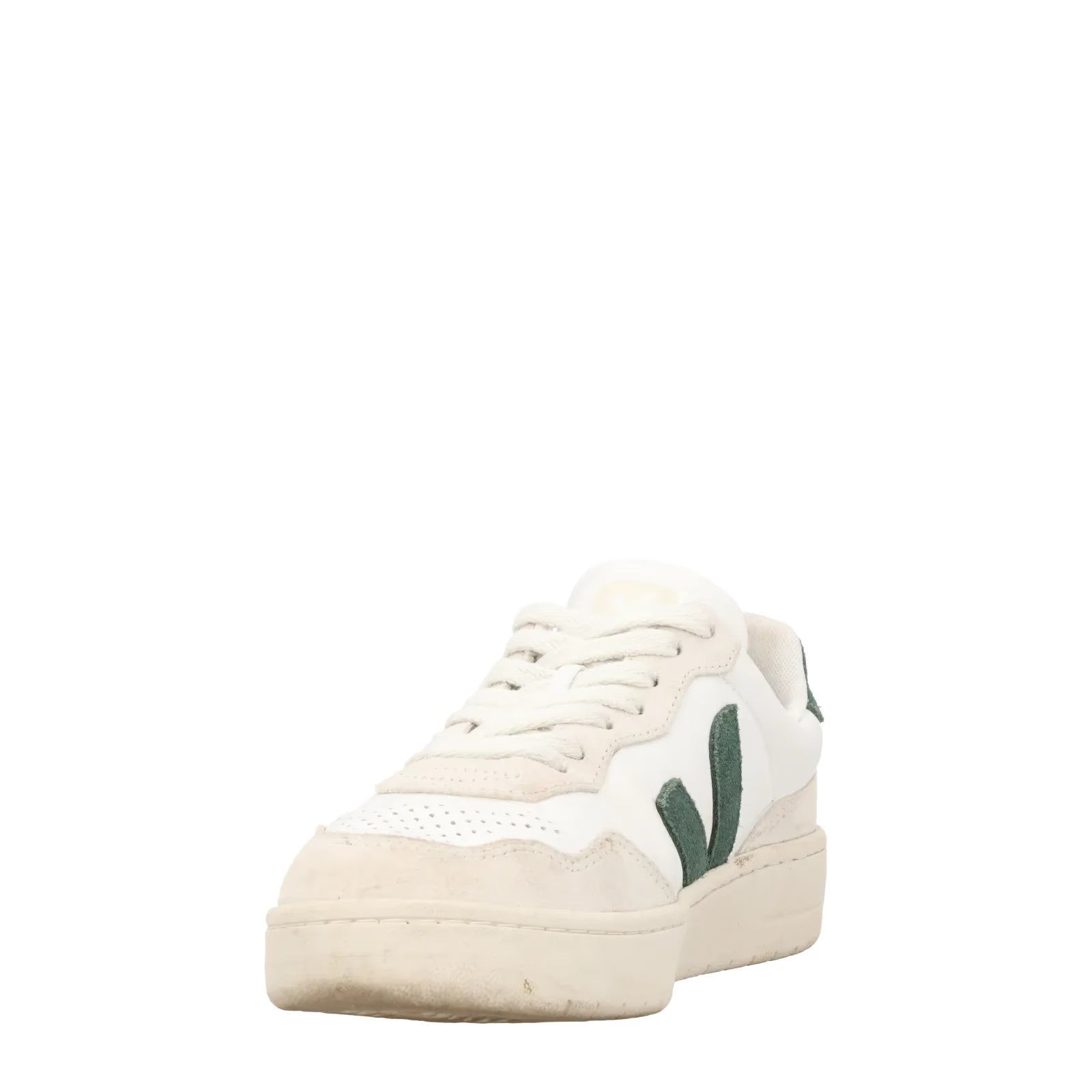 VEJA Womens V 90 Low Top Leather Sneaker White Trainer Lace Up UK 4 RRP 150 — View 3
