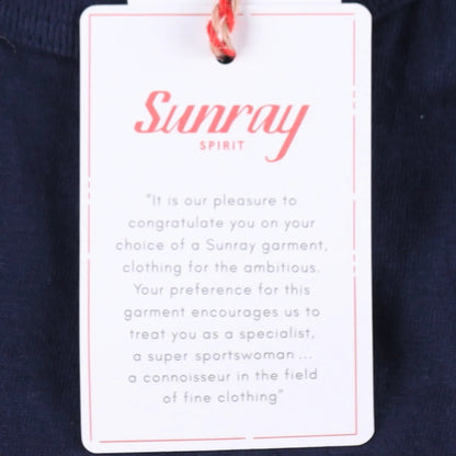 Sunray Mens T-Shirt Navy Blue Crew Neck Short Sleeve Cotton Size 4 RRP 65 — View 6