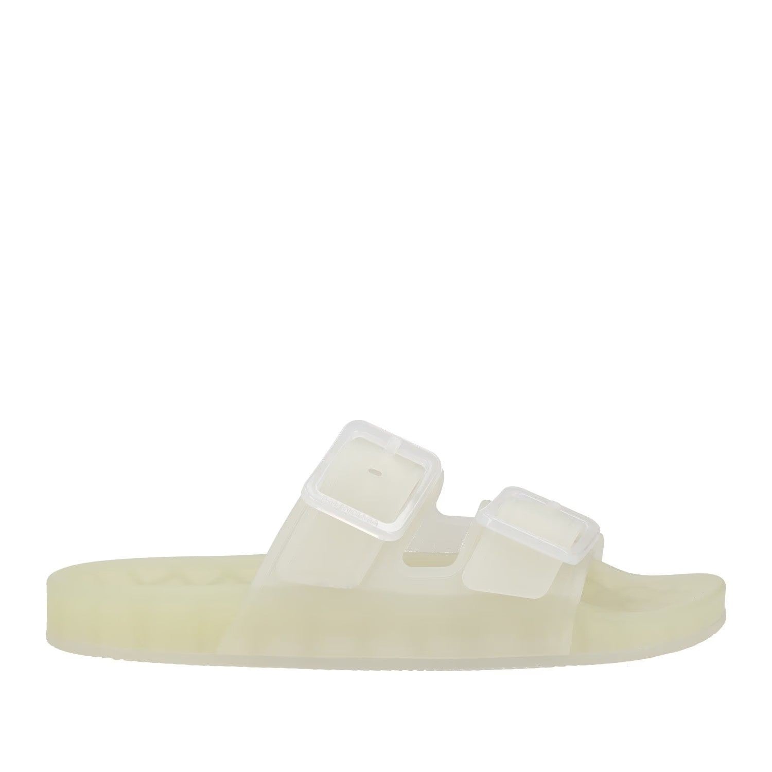 BALENCIAGA Womens Sandals White Synthetic Flat Heel Buckle UK 3.5 RRP 450