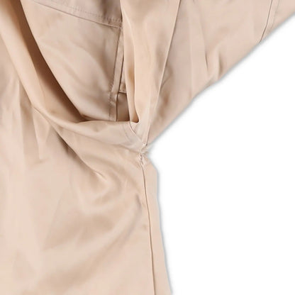 MONCLER Womens Bomber Jacket Beige Nylon Long Sleeve Quilted Zip RRP 1200 — View 13
