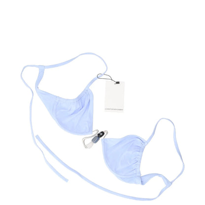 CHRISTOPHER ESBER Womens Nebular Bikini Top Beaded Blue Spaghetti UK12 RRP 150 — View 5