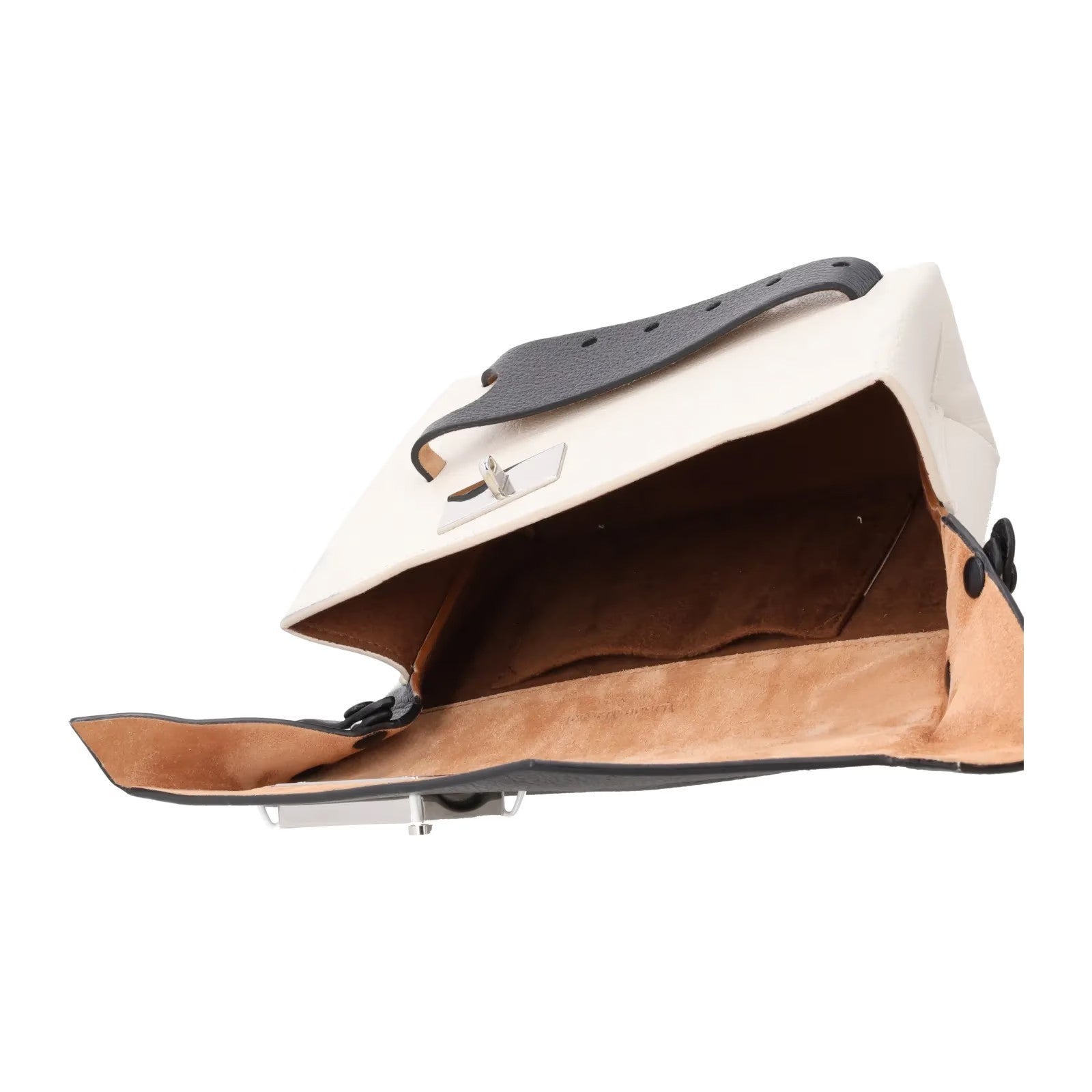 MAISON MARGIELA Womens Leather Snatched Bag Black White One Size RRP 1220 — View 10