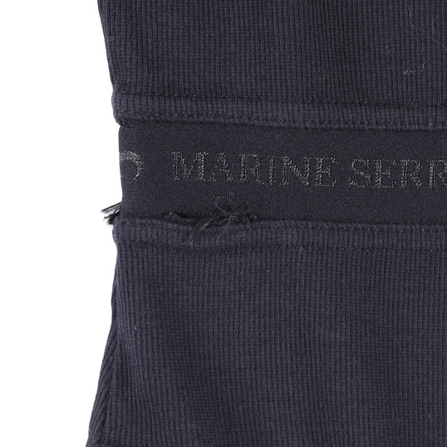 MARINE SERRE Womens Organic Cotton Rib 2X2 One-Piece Bodysuit Black L RRP 260 — View 6
