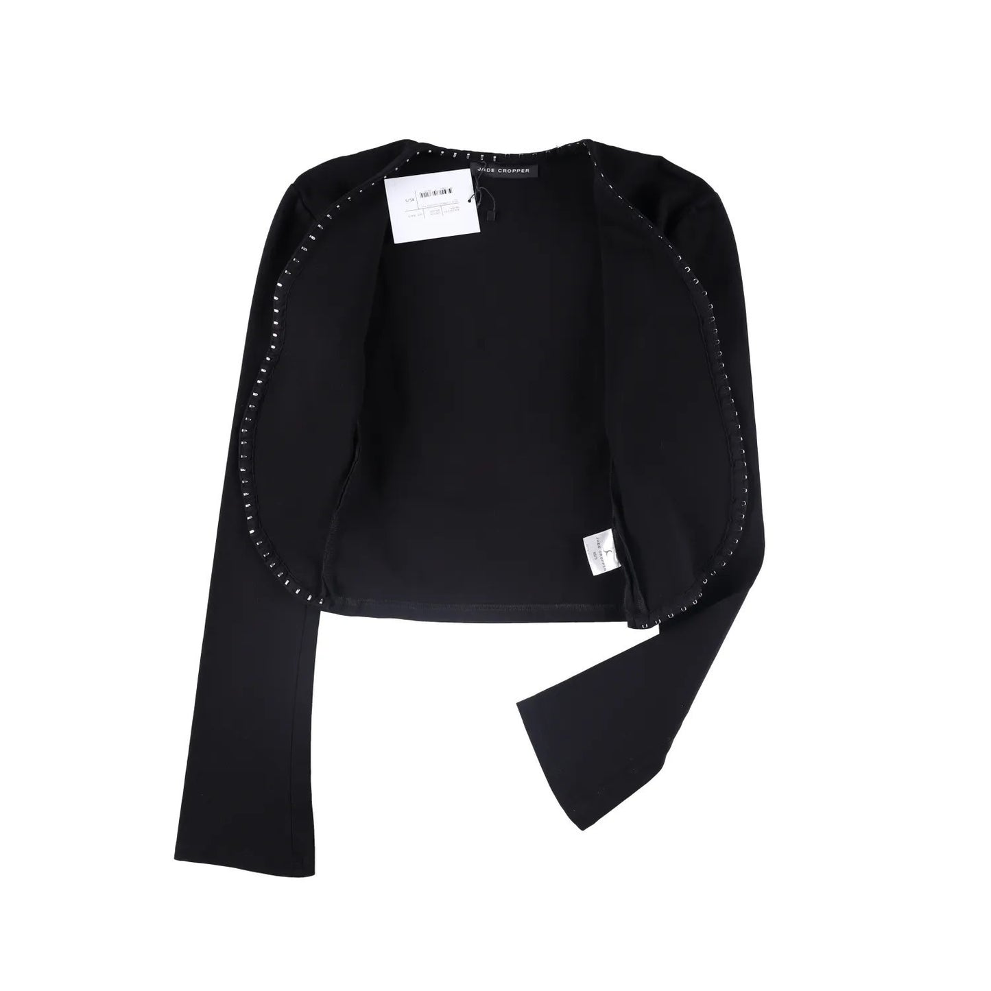 JADE CROPPER Womens Next Gen Long Sleeve Cardigan Black Size XS - S RRP 440 — View 8