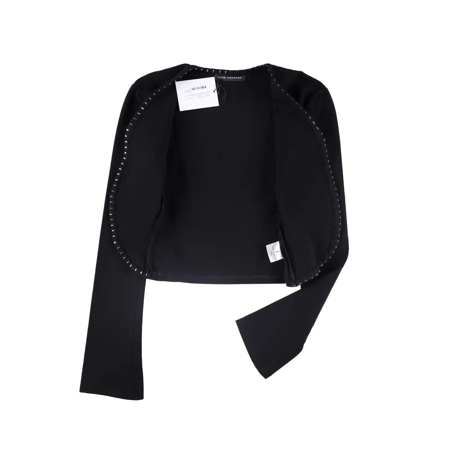 JADE CROPPER Womens Next Gen Long Sleeve Cardigan Black Size XS - S RRP 440 — View 8