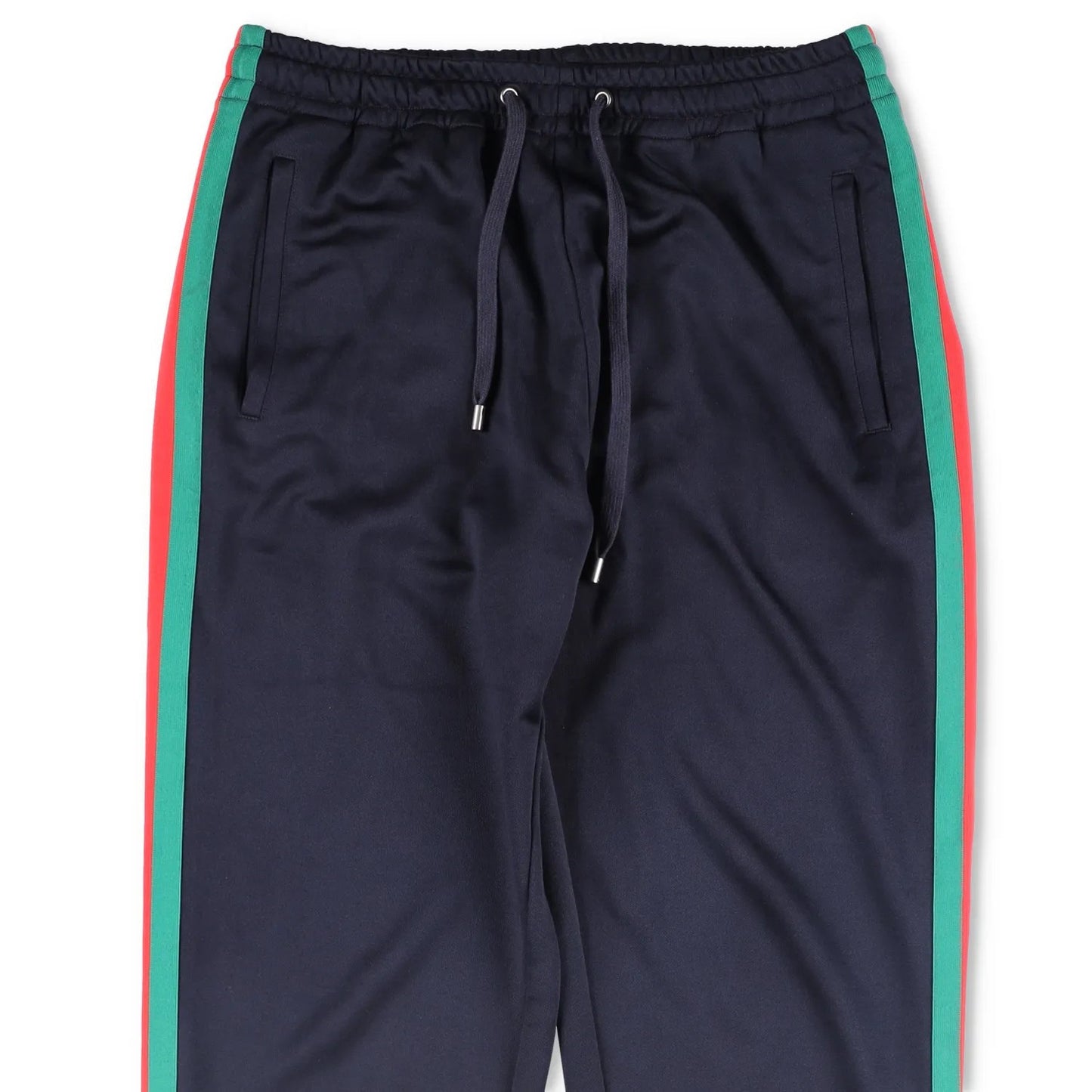 GUCCI Mens Trackpants Cotton Blend Blue Side Stripes Drawstring Size S RRP 750 — View 2
