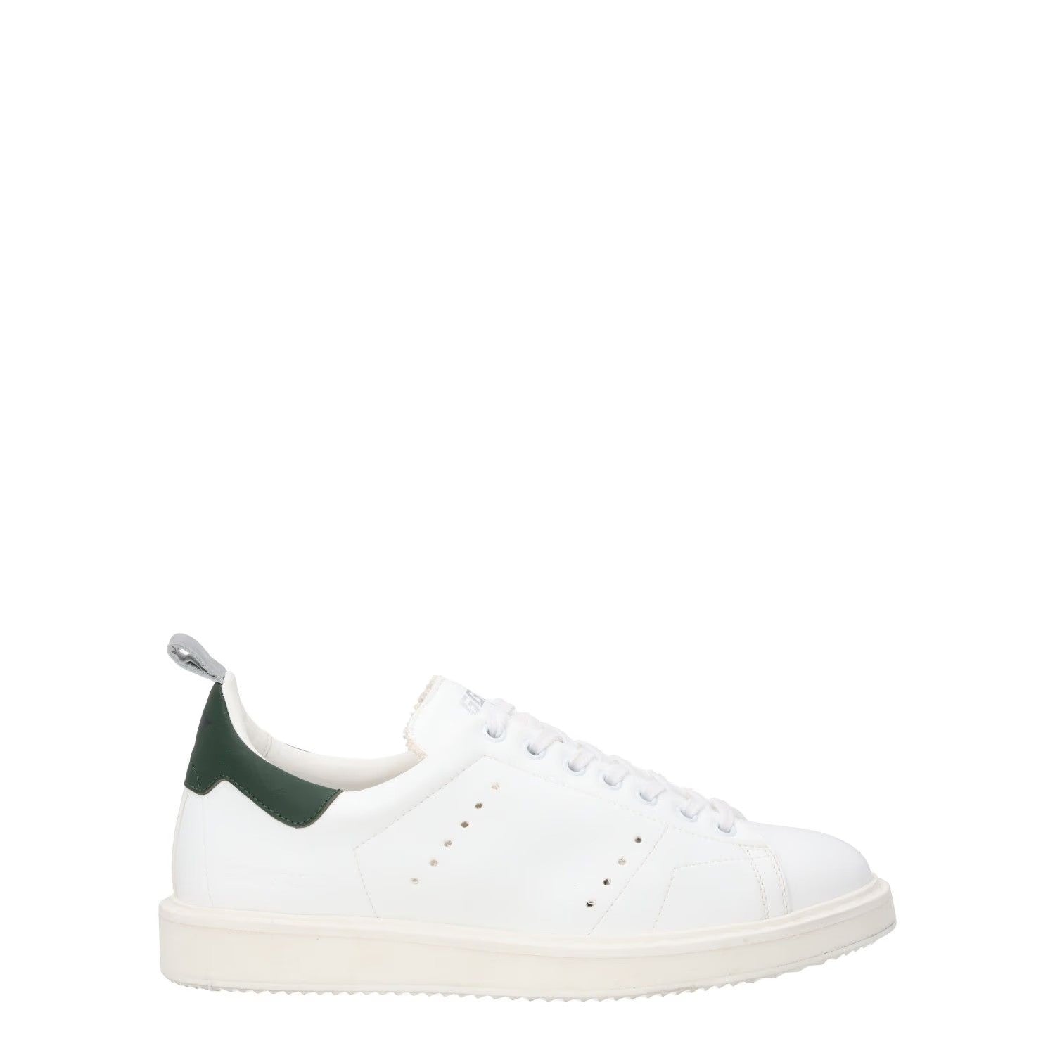 GOLDEN GOOSE Mens Starter Bio Sneakers White Low Top Lace Up Size UK 6.5 RRP 515