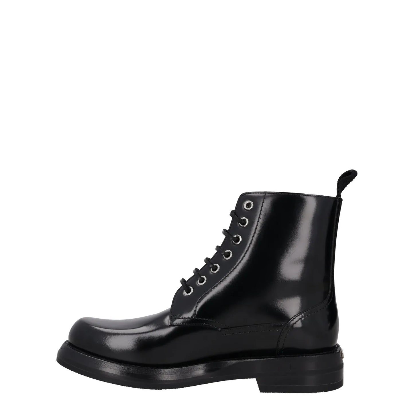 DIOR HOMME Mens Carlo Combat Boots Patent Leather Black Lace Up UK 12 RRP 1150 — View 4