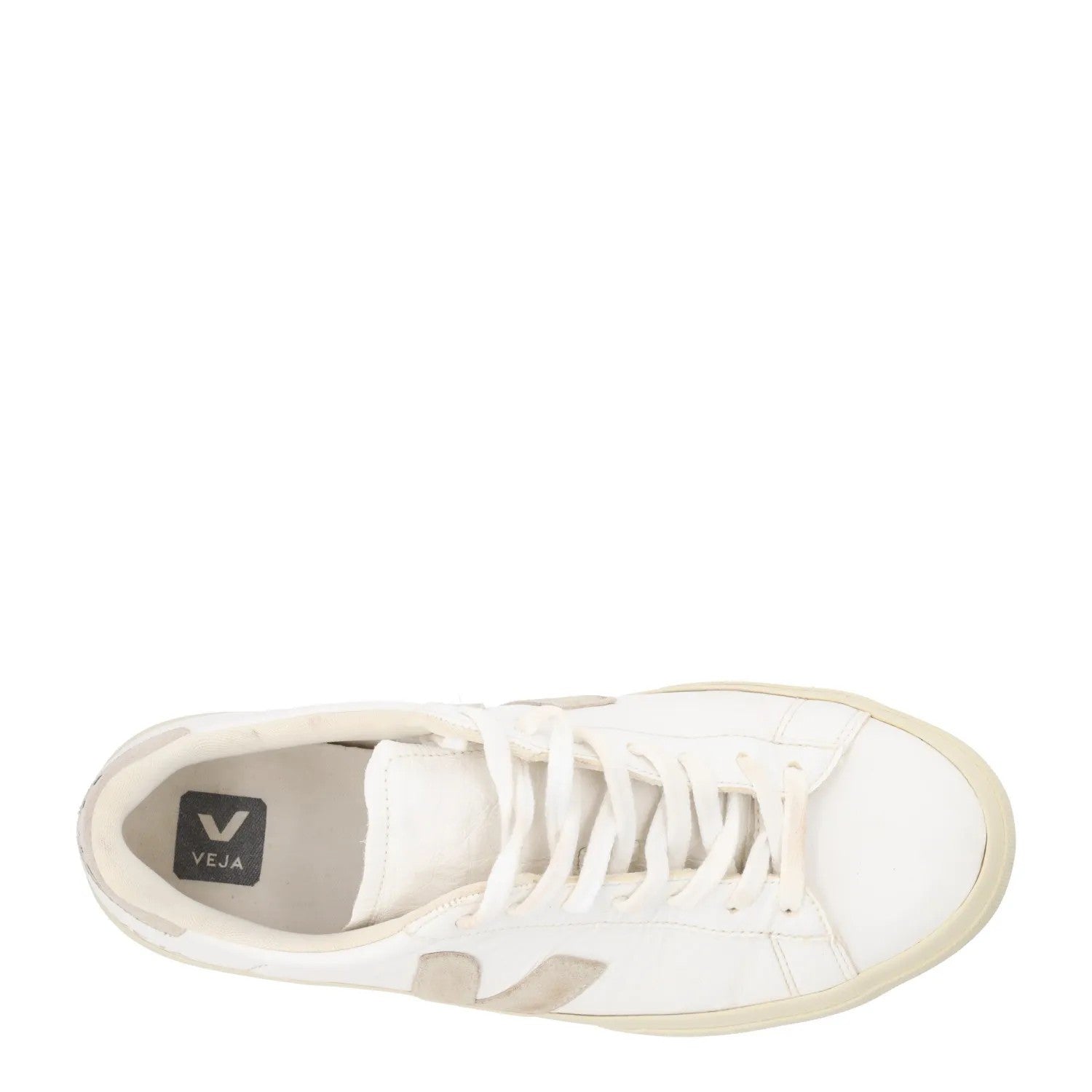 VEJA Mens Co Campo Natural Sneakers White Low Top Lace Up Size UK 9 RRP 140 — View 7