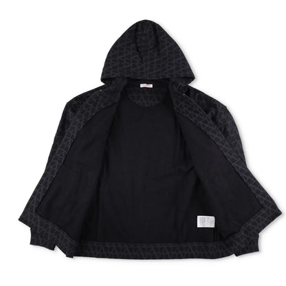VALENTINO Mens Jersey Felpa Sweatshirt Full Zip Hooded Black Size L RRP 1550 — View 5
