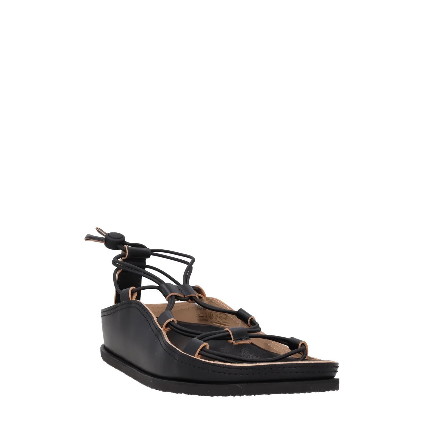 LEMAIRE LEATHER Women Flat Gladiator Sandal Leather Strappy Open Toe EU41 RRP435 — View 2