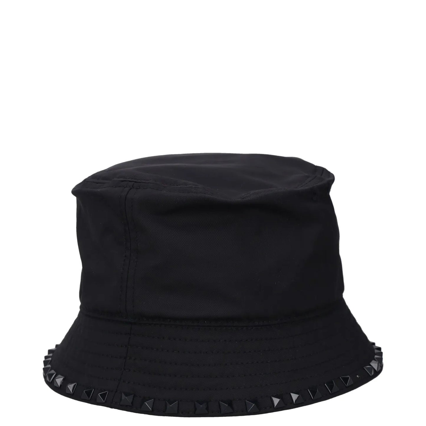 VALENTINO Mens Bucket Hat Black Rockstud Memory Techno Drill Size 58 RRP 540 — View 4
