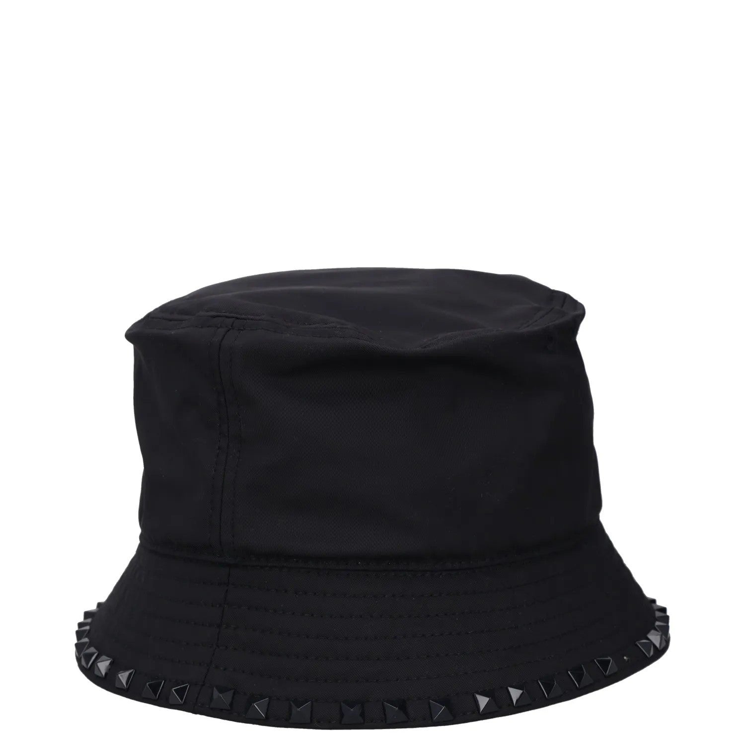 VALENTINO Mens Bucket Hat Black Rockstud Memory Techno Drill Size 58 RRP 540 — View 4