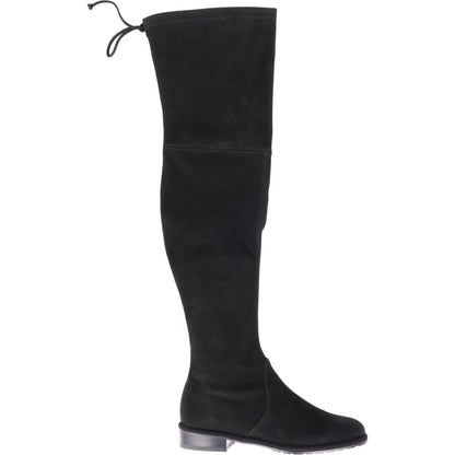 STUART WEITZMAN Womens Over Knee Riding Boots Black Lowland Suede UK 3 RRP 895