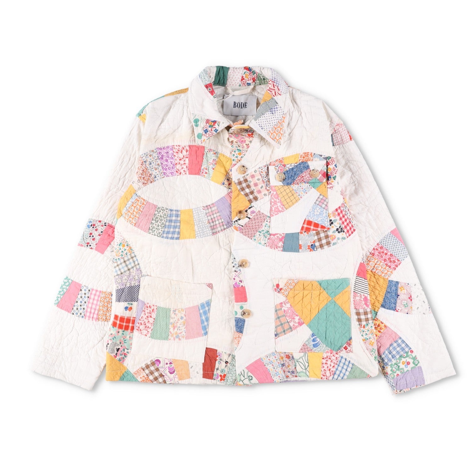 BODE 2019 Rare Patchwork Upcycled Multi Workwear Jacket Size M/L RRP1500 — View 7