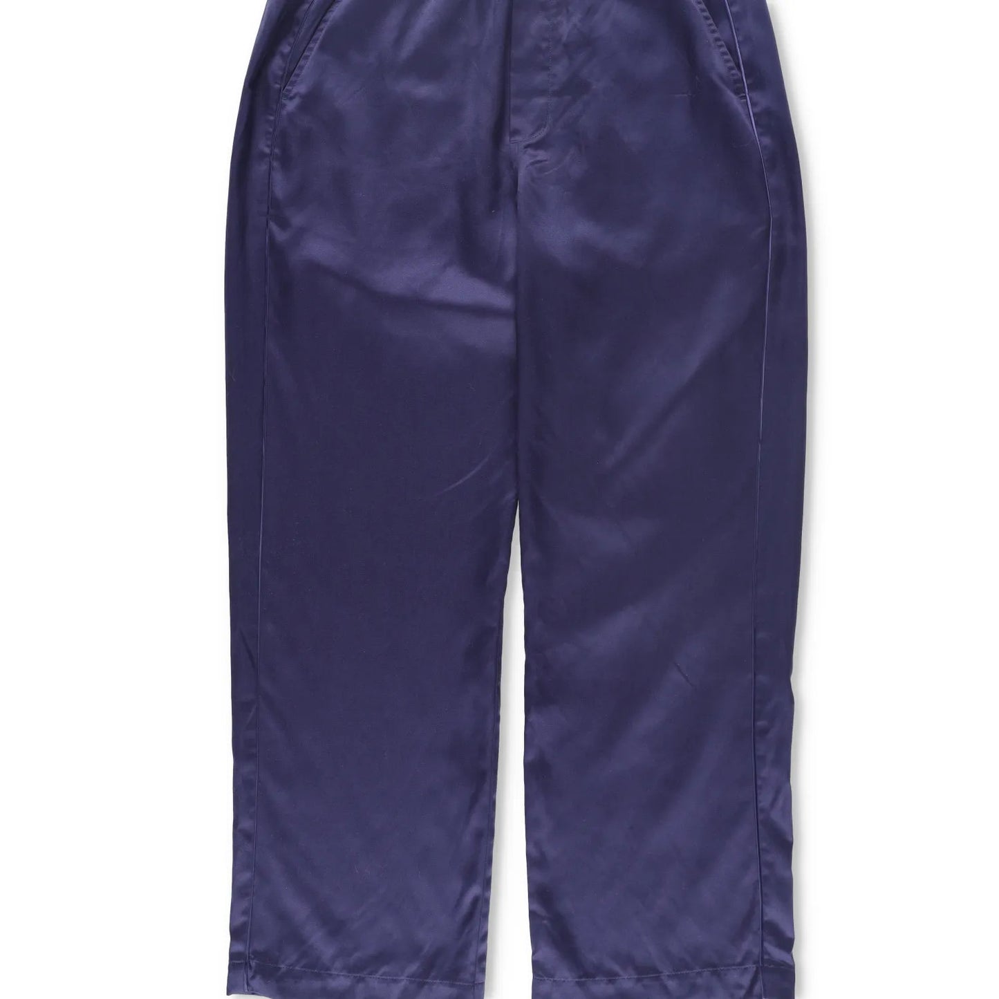 CDLP Mens Joggers Blue Lyocell Satin Straight Leg Slash Pocket Size 48 RRP 170 — View 3