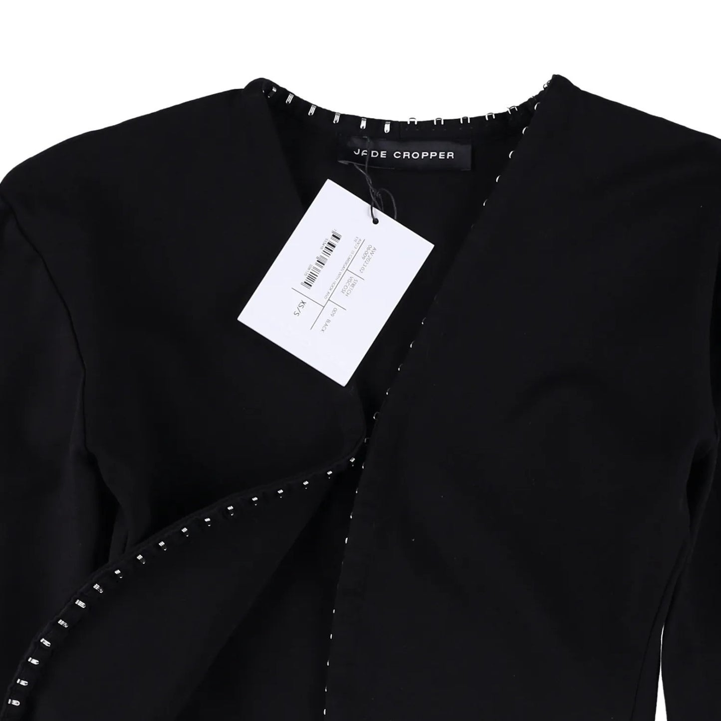 JADE CROPPER Womens Next Gen Long Sleeve Cardigan Black Size XS - S RRP 440 — View 6