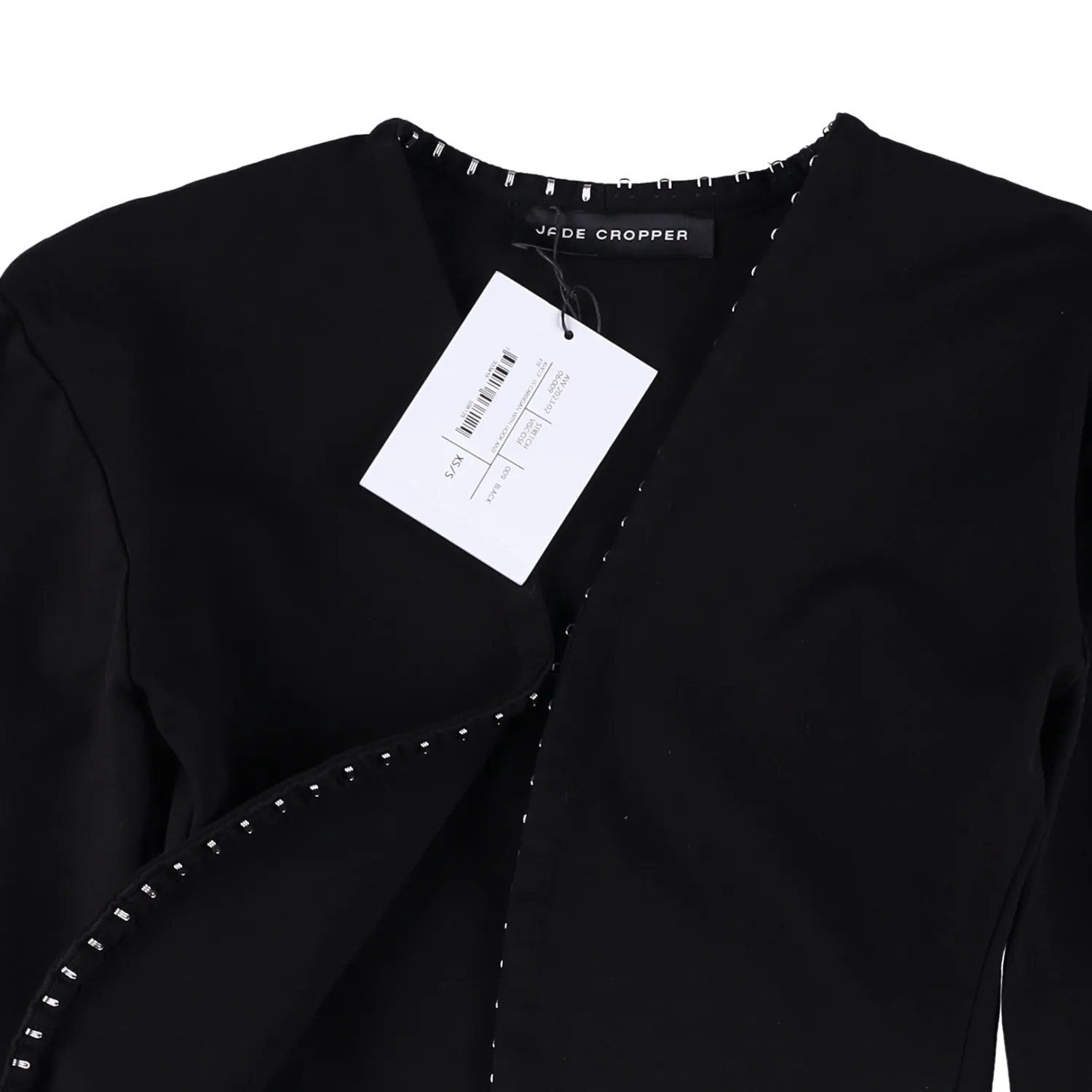 JADE CROPPER Womens Next Gen Long Sleeve Cardigan Black Size XS - S RRP 440 — View 6