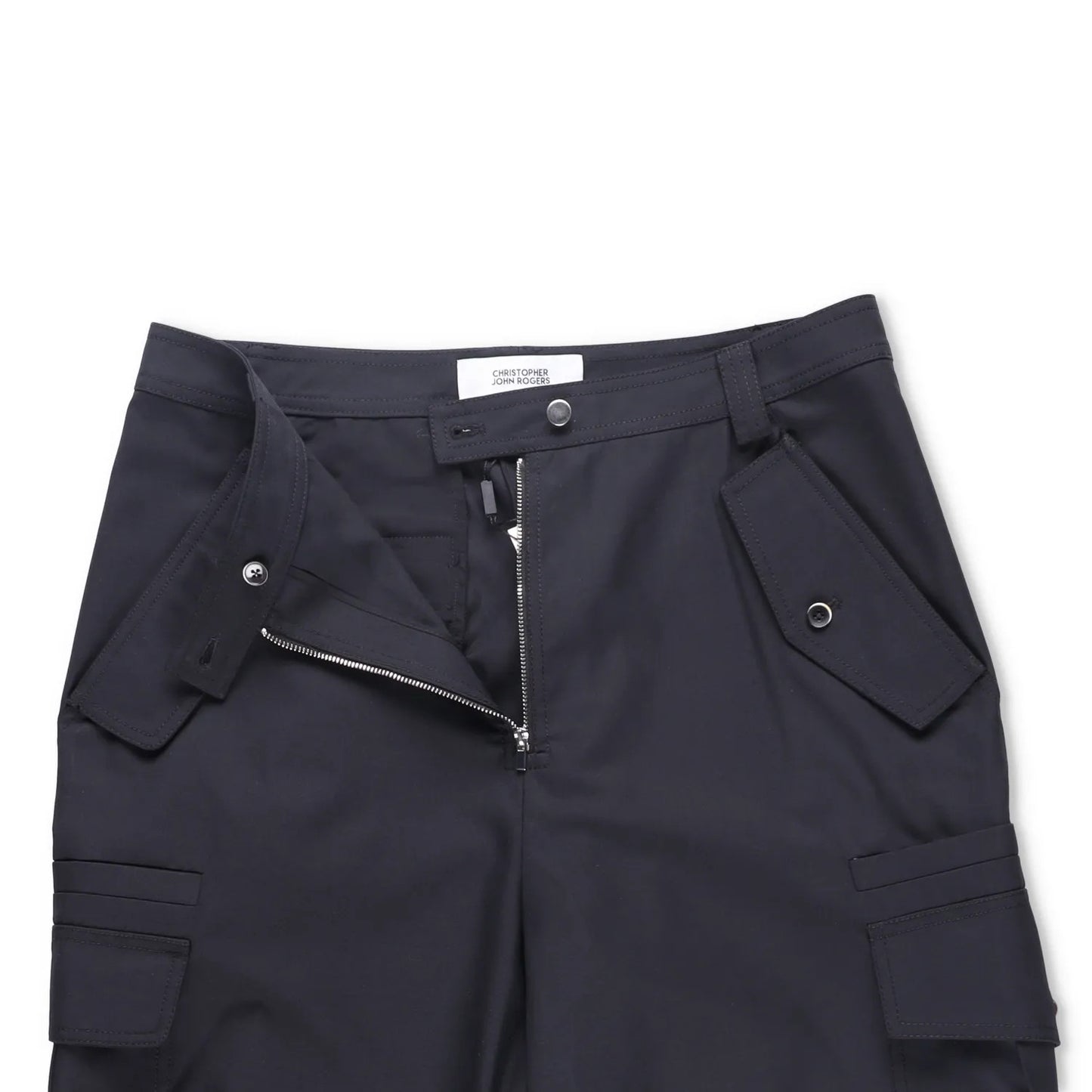 CHRISTOPHER JOHN ROGERS Women Jumbo Cargo Pant Black Wide Leg Trouser 34 RRP1160 — View 5