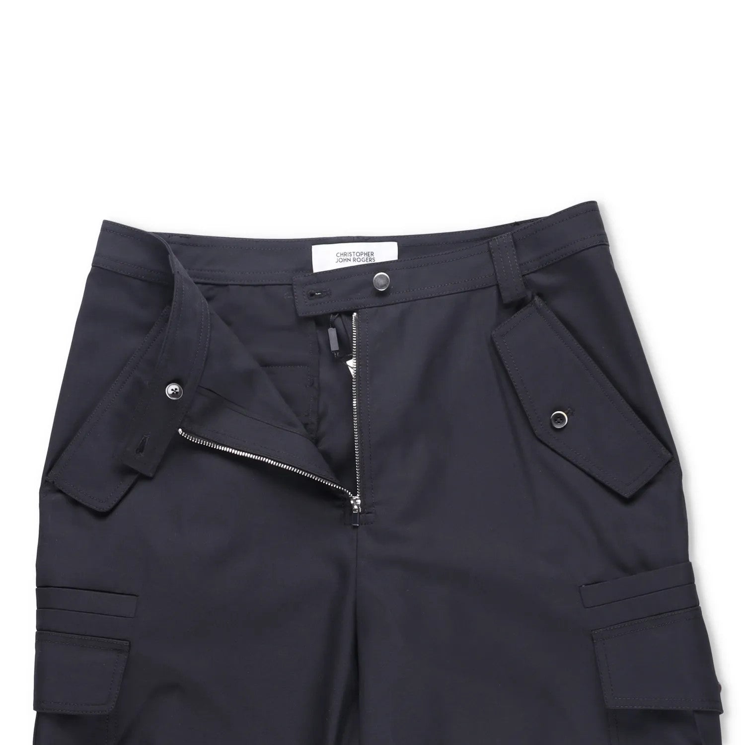 CHRISTOPHER JOHN ROGERS Women Jumbo Cargo Pant Black Wide Leg Trouser 34 RRP1160 — View 5