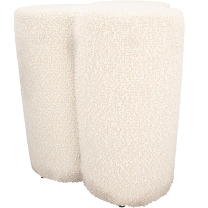 POLS POTTEN Clover Stool White Upholstered Modern Kitchen Dining Room OS RRP 275 — View 7