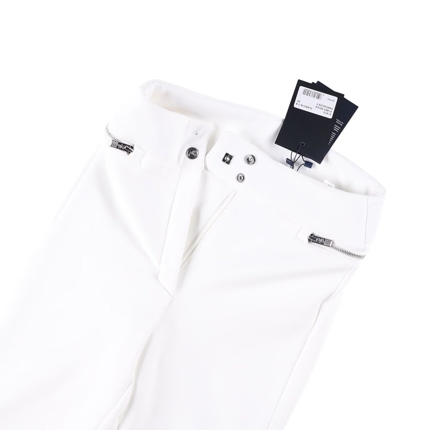 FUSALP Womens Elancia Ii B Ski Trousers White Athletic Fit Zip Closure 36 RRP630 — View 4