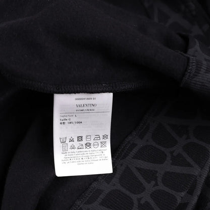 VALENTINO Mens Jersey Felpa Sweatshirt Full Zip Hooded Black Size L RRP 1550 — View 9