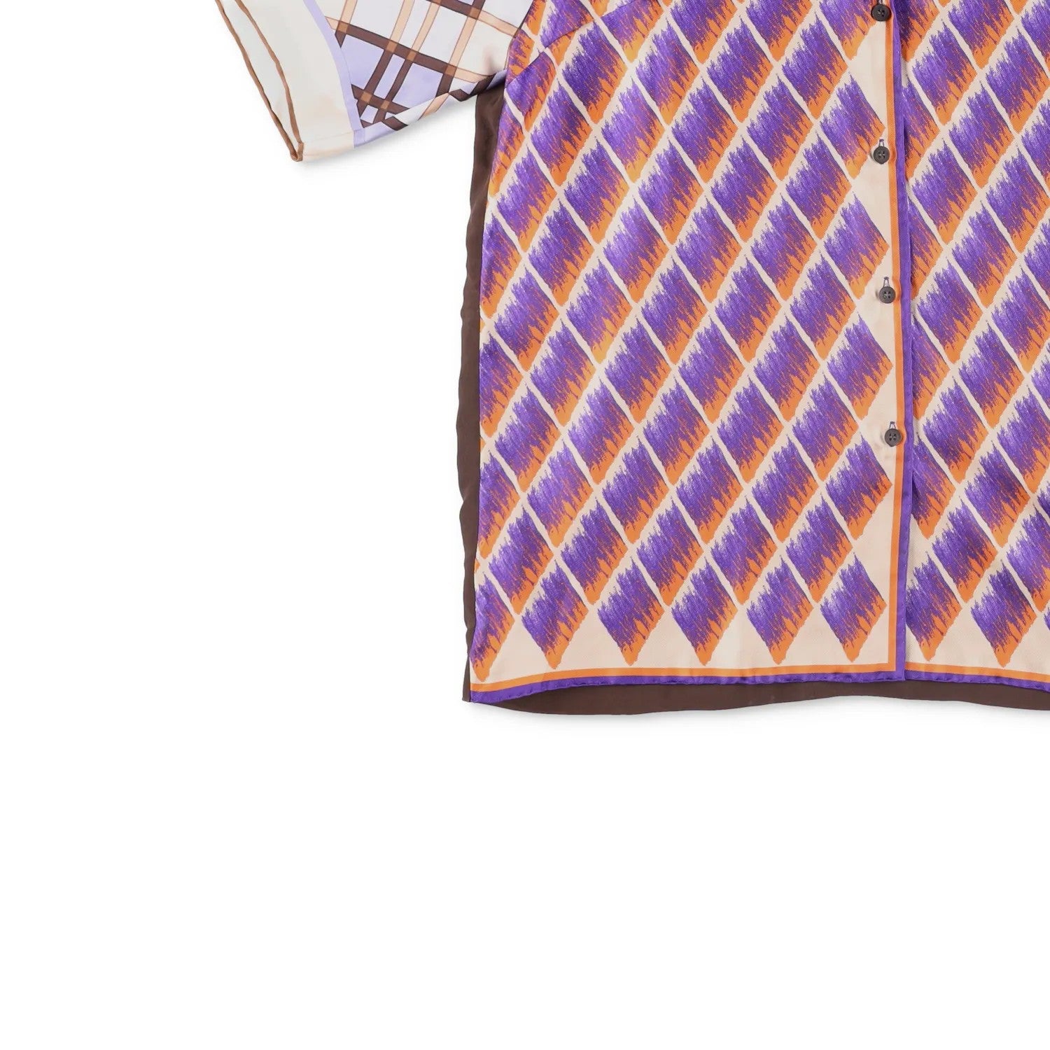 DRIES VAN NOTEN Mens Shirt Silk Button-Up Multicoloured Size 40 RRP 795 — View 3