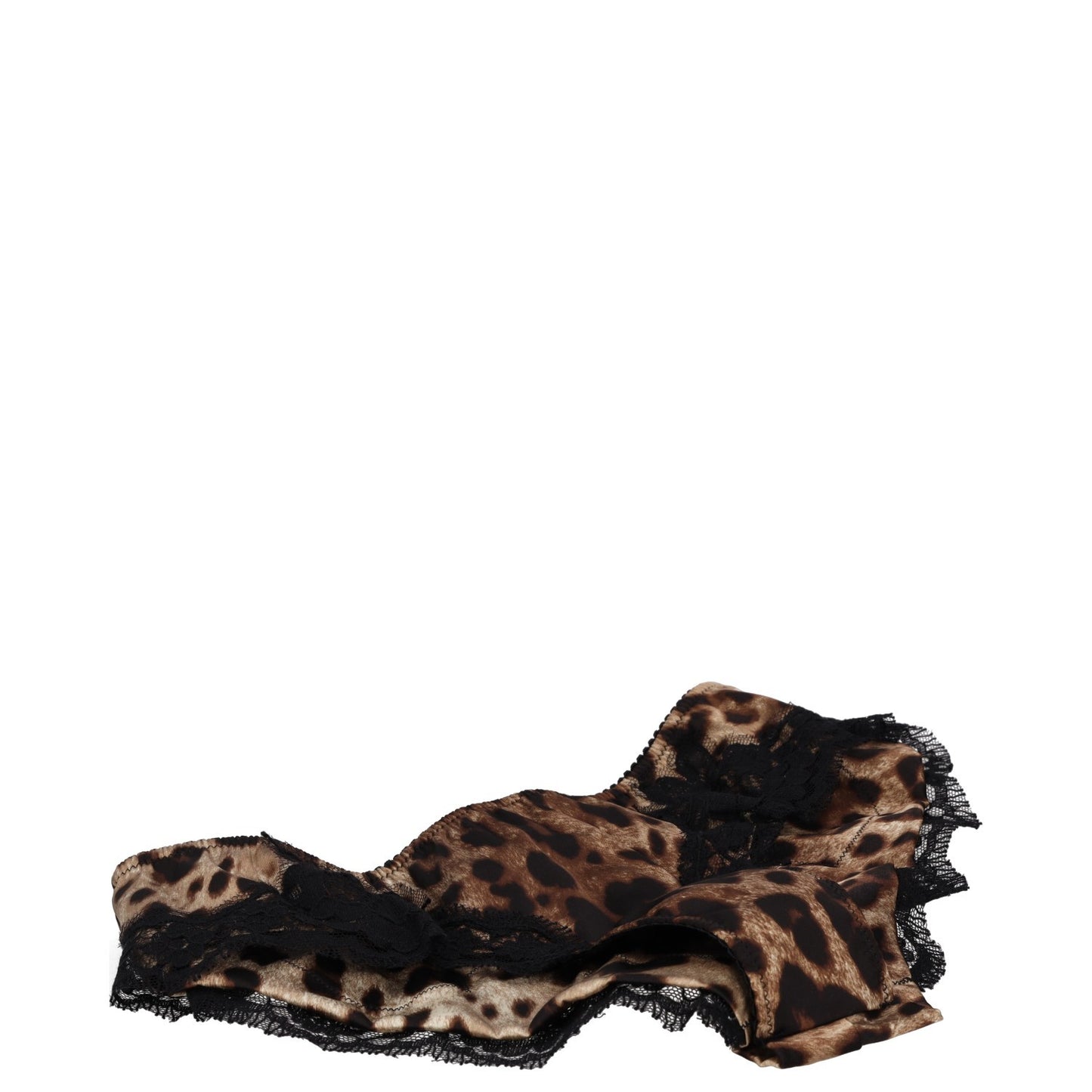 DOLCE & GABBANA Womens Brief Sheer Panel Lace LEOPARD Knickers Size XL RRP 235 — View 2