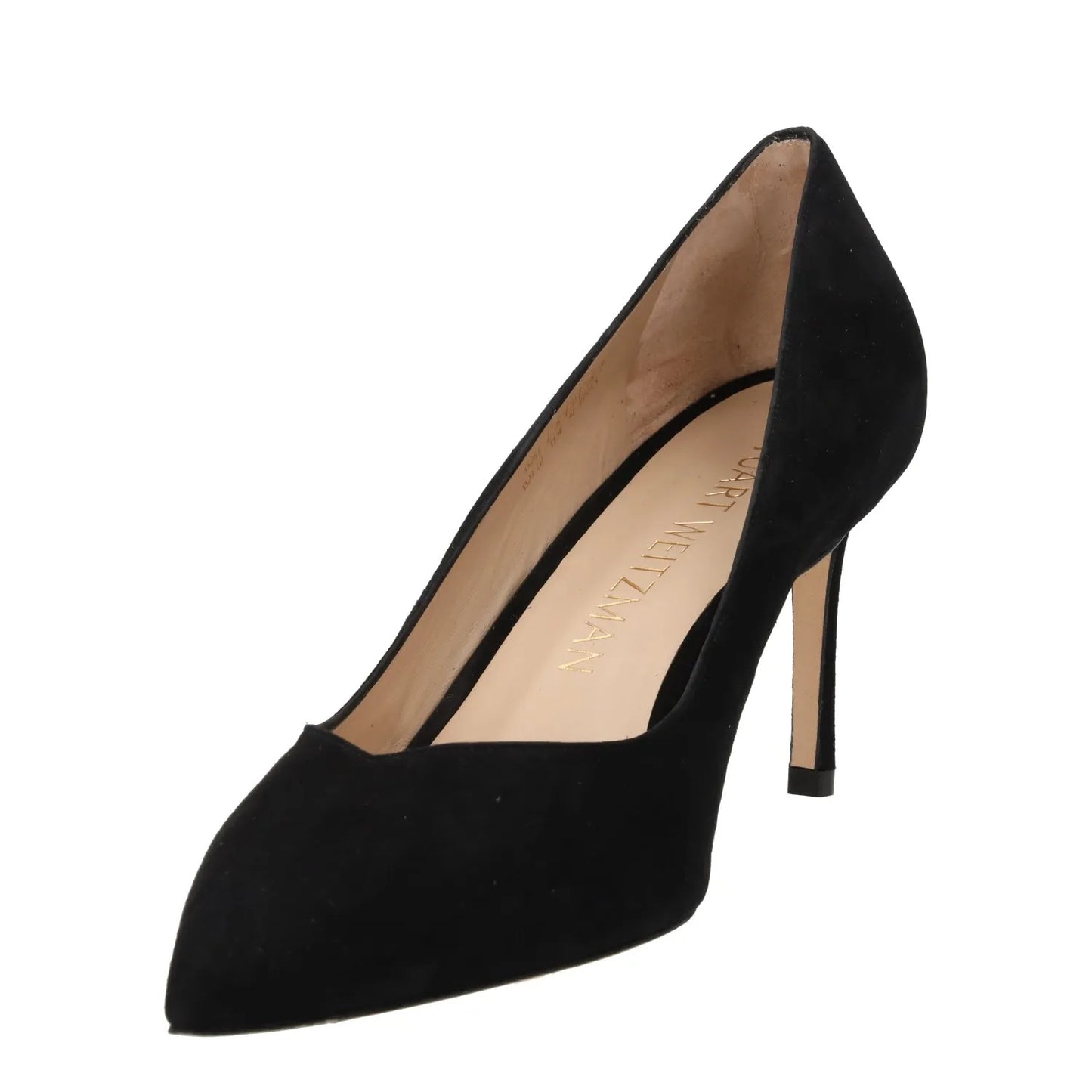 STUART WEITZMAN Ladies Anny 70 Suede Court Heel Black Comfort EU 42 RRP 375 — View 3