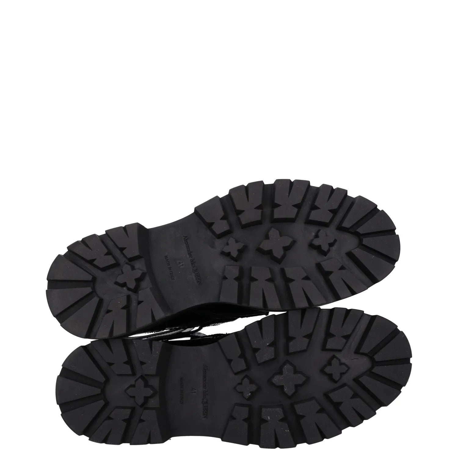 ALEXANDER MCQUEEN Womens Boots Platform Ankle Straps Black Leather UK 8 RRP 450 — View 6