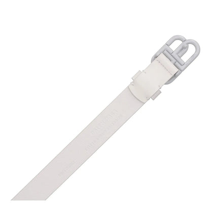 BALENCIAGA Womens Belt White Leather White Buckle Regular Width Size 70 RRP 360 — View 8