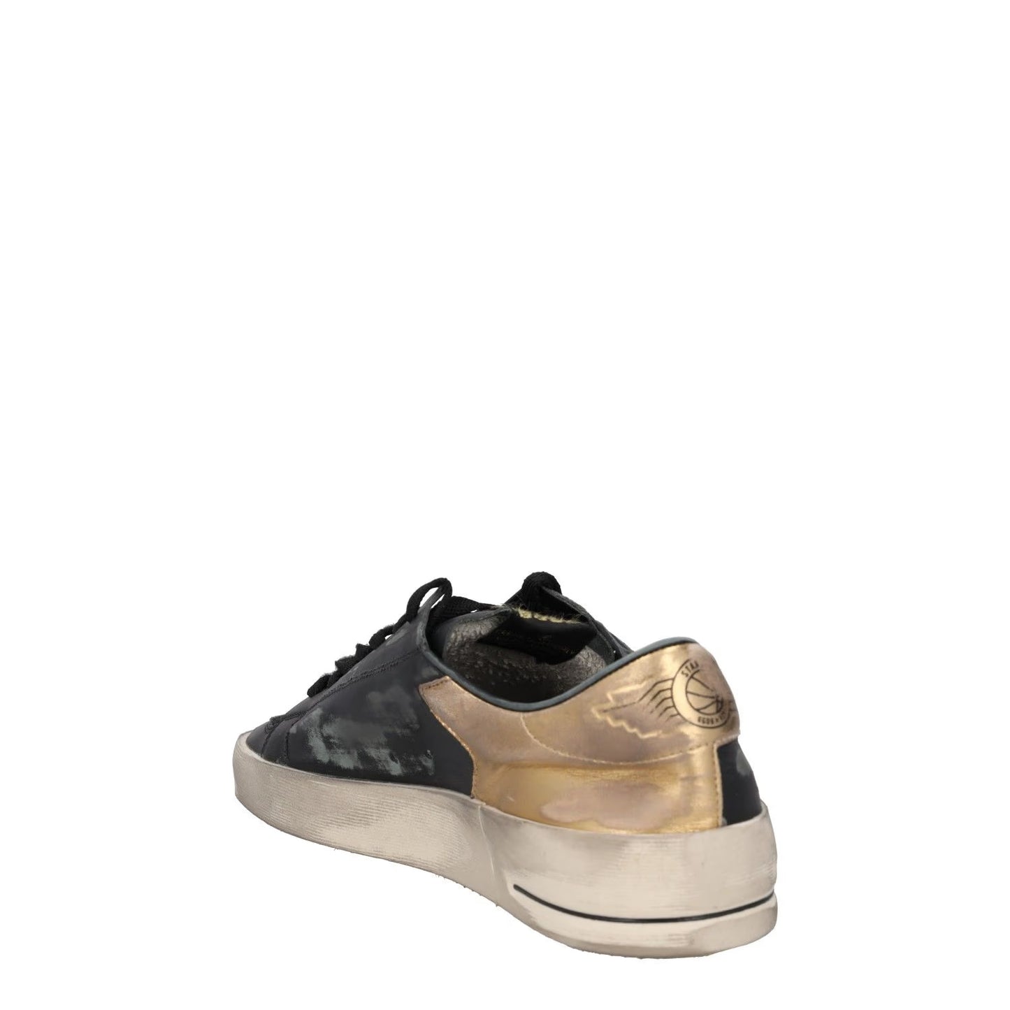 GOLDEN GOOSE Mens Trainers Black Gold White Leather Low Top Lace Up UK 10 RRP485 — View 5