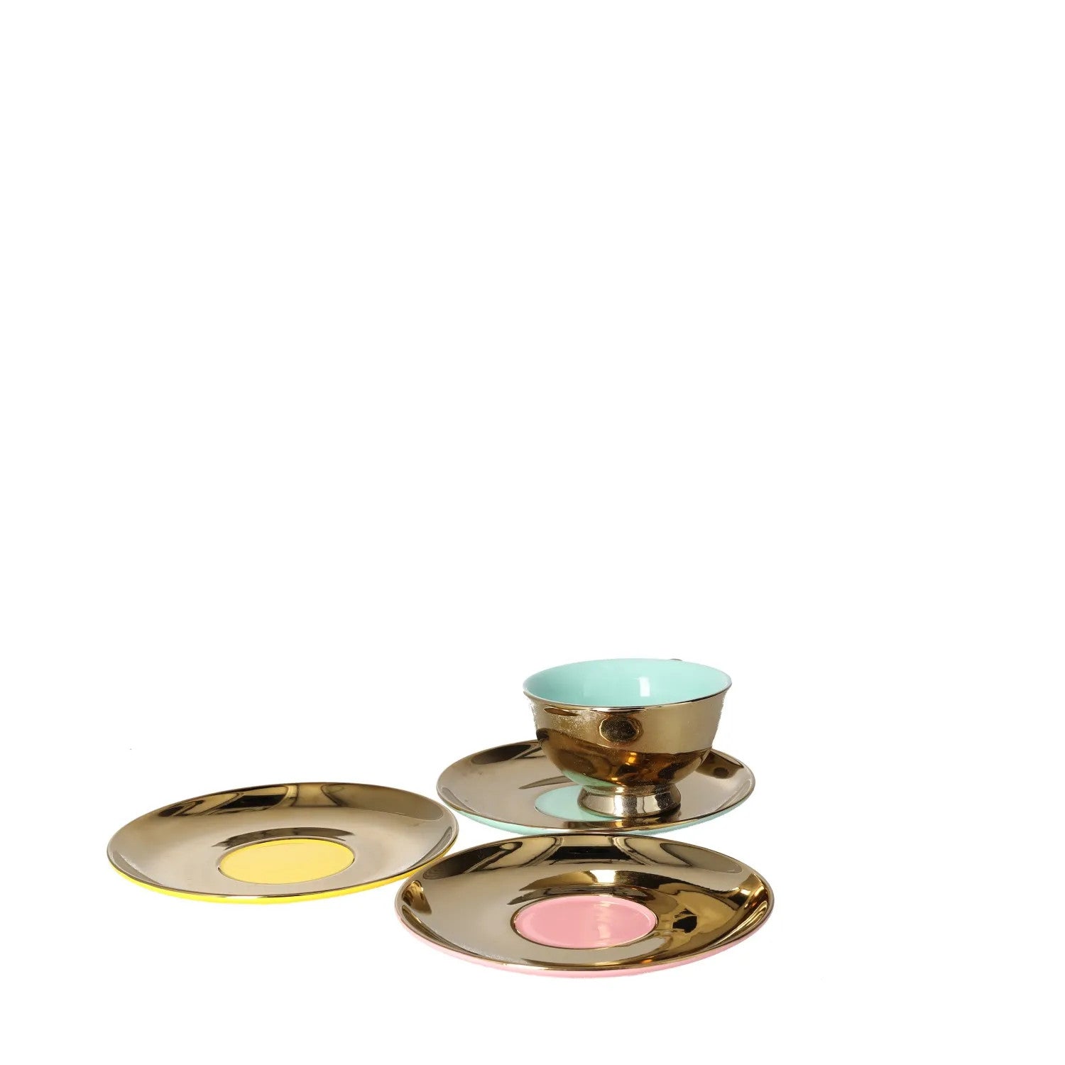 POLS POTTEN Legacy Gold Teaset Teacups and Saucers Metallic OS RRP 115 — View 3
