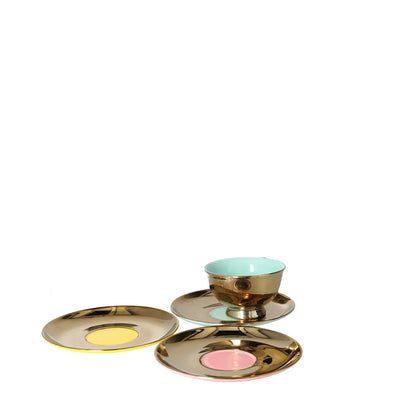 POLS POTTEN Legacy Gold Teaset Teacups and Saucers Metallic OS RRP 115 — View 3