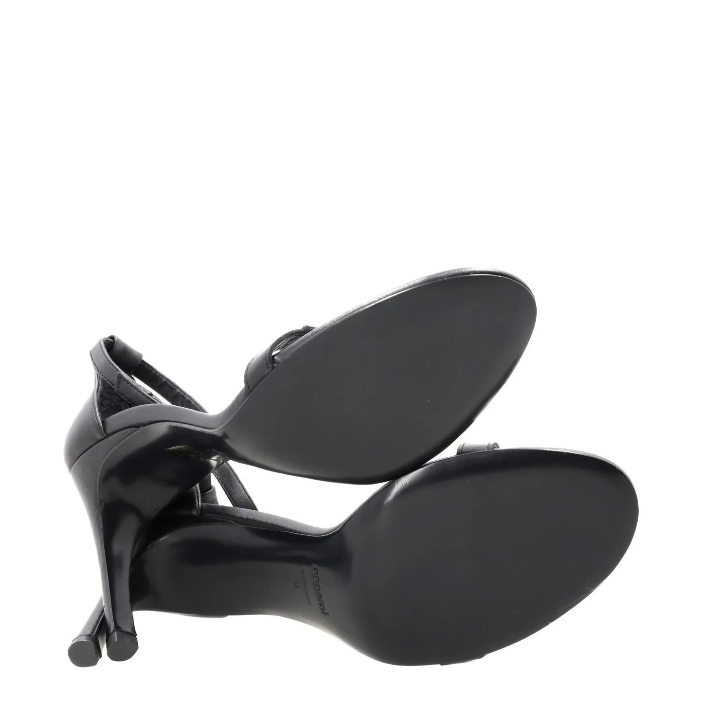COPERNI Womens Skinny Strap Logo Sandals Leather Formal Heeled Black EU41 RRP450 — View 10