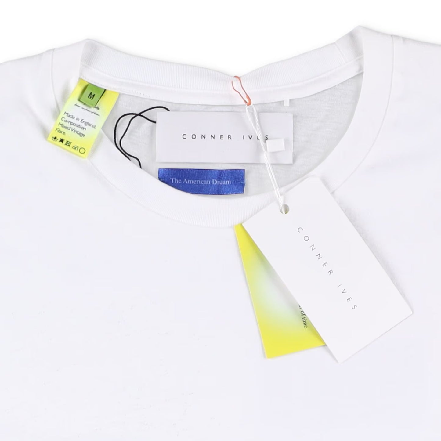 CONNER IVES Mens Short Sleeve Crew Neck T Shirt Logo White Cotton M RRP 145 — View 5