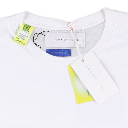 CONNER IVES Mens Short Sleeve Crew Neck T Shirt Logo White Cotton M RRP 145 — View 5