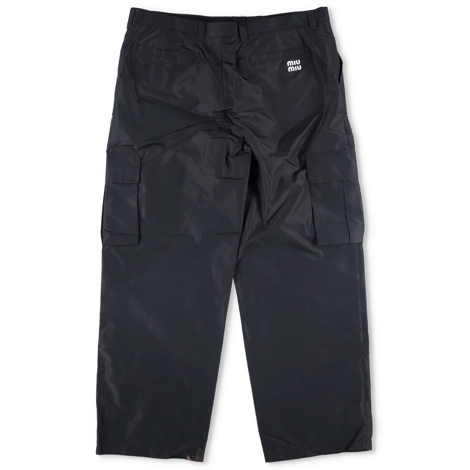 MIU MIU Womens Chino Cargo Trousers Blue Loungewear Side Pockets Size 50 RRP1020 — View 5
