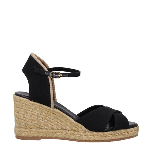 Stuart Weitzman Womens Mirela li Espadrilles Wedge Black Canvas UK 7 RRP 295