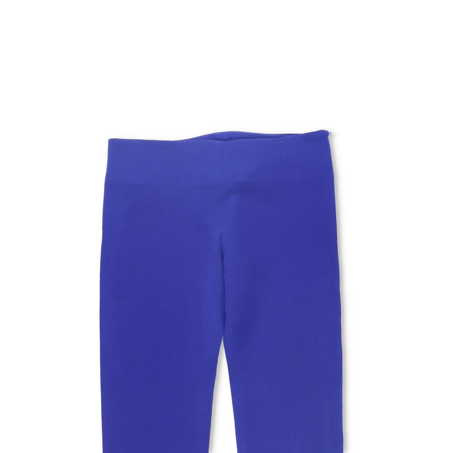MAXIMILIAN Womens Fi Trousers Slim Leg Blue Flat Front Skinny Size M RRP 510 — View 2