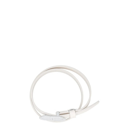 BALENCIAGA Womens Belt White Leather White Buckle Regular Width Size 75 RRP 360 — View 7