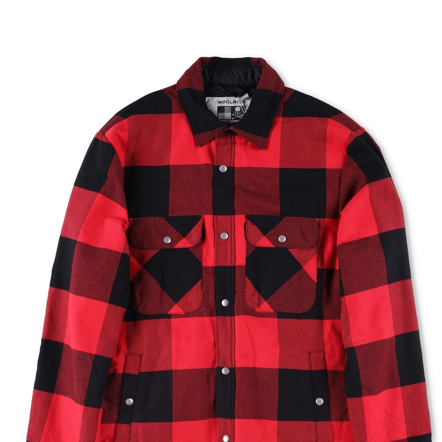 WOOLRICH X MASTERMIND Japan Buffalo Checked Jacket Red Cotton S/XS  RRP750 — View 4