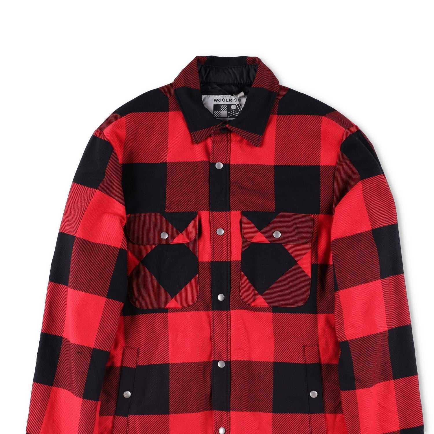 WOOLRICH X MASTERMIND Japan Buffalo Checked Jacket Red Cotton S/XS  RRP750 — View 4