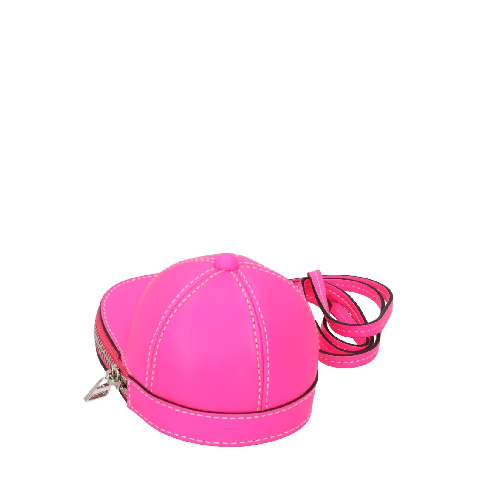 JW ANDERSON Leather Pink Mini Nano Bag Coin Purse Handbag Neon RRP360 — View 4
