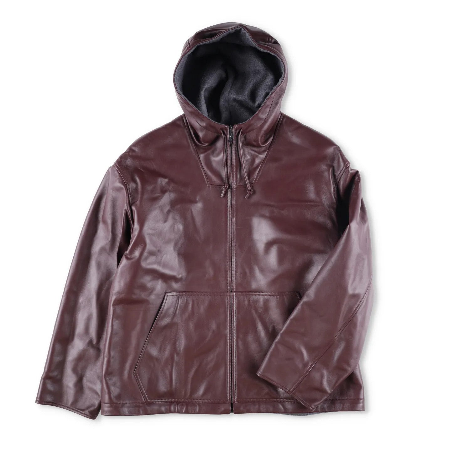 BOTTEGA VENETA Mens Nappa Wool Blouson Bomber Jacket Red Burgundy Size L RRP4900 — View 2